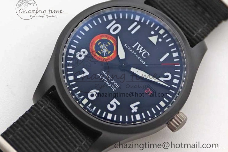 MIROTIME 0717 Mark XVIII ‘TOPGUN SFTI’ Ceramic M+F Best Edition Black Dial on Black Nylon Strap A MultiPurpose 7047